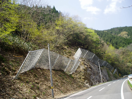 市道梅木曽木線落石防護柵設置工事 （B工区）