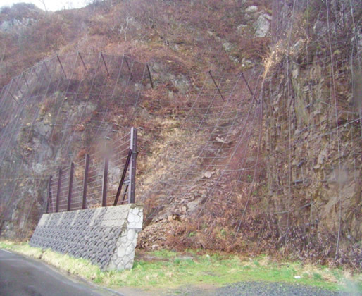 一般県道野田長内線　道路災害防除工事