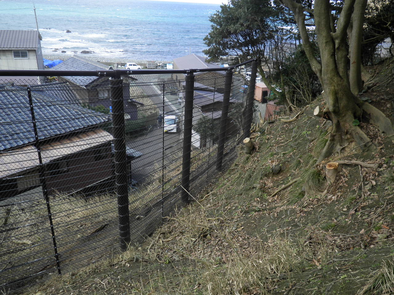 平成23年度 嶺南圏域総流防事業 日向（浜地区）急傾斜地崩壊対策工事