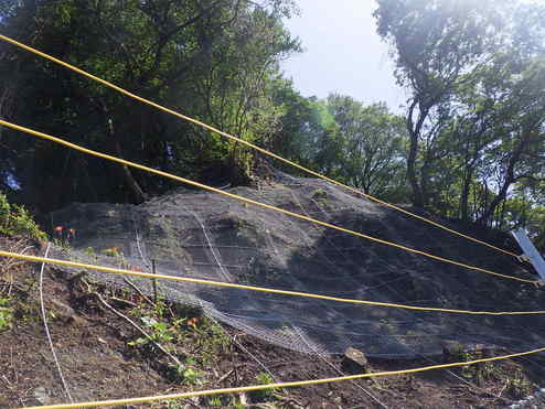 宮地・波野60k240付近落石災害応急3