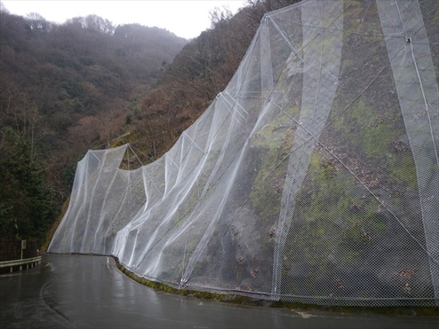 主要地方道 富士川身延線万沢地内災害防除工事